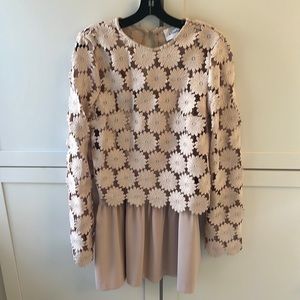 N/Nicholas Two Piece Blush Mini Dress